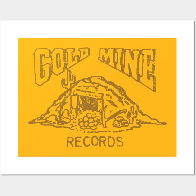 Gold Mine Records Wall Art by MindsparkCreative
